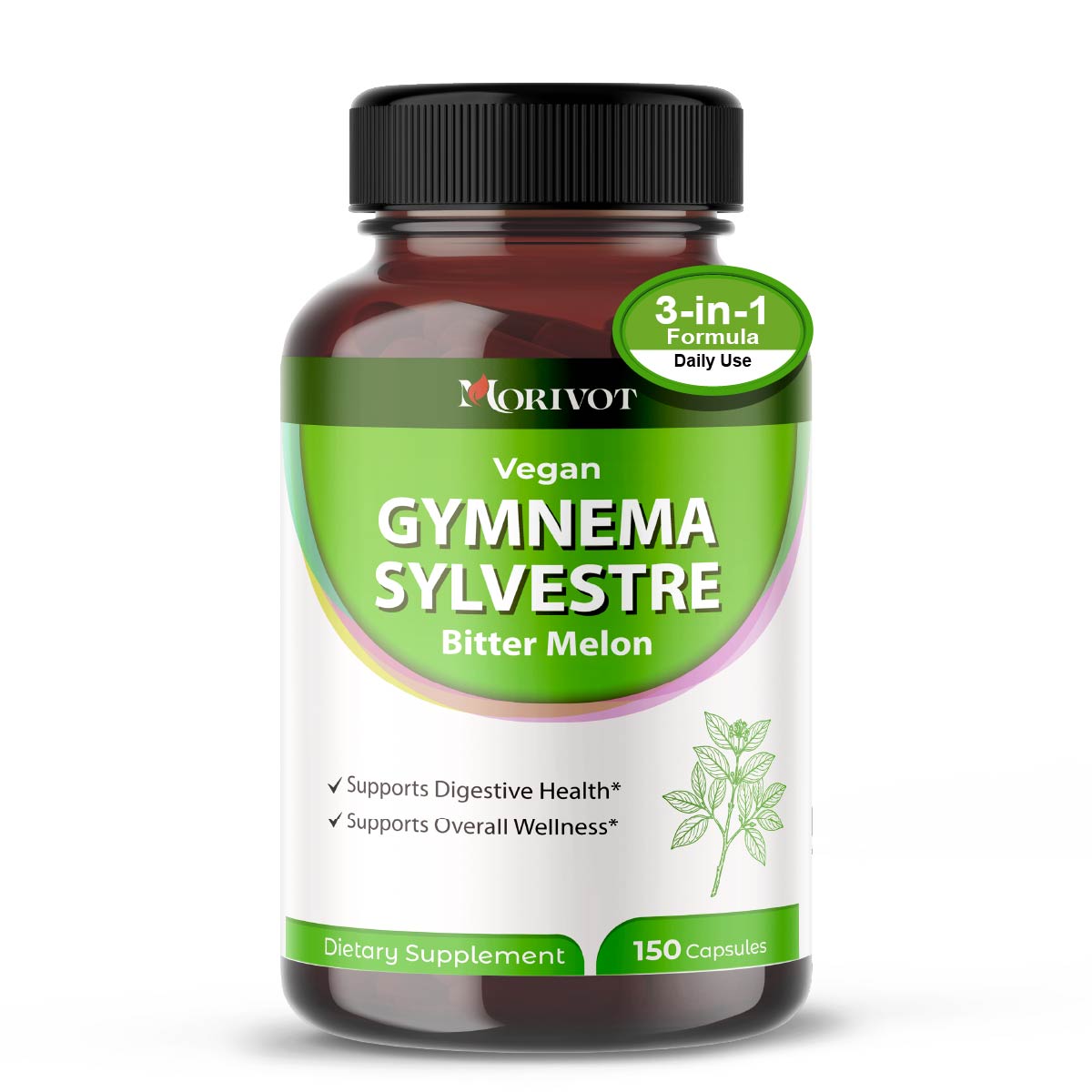 MORIVOT Gymnema Sylvestre Supplement - 150 Capsules