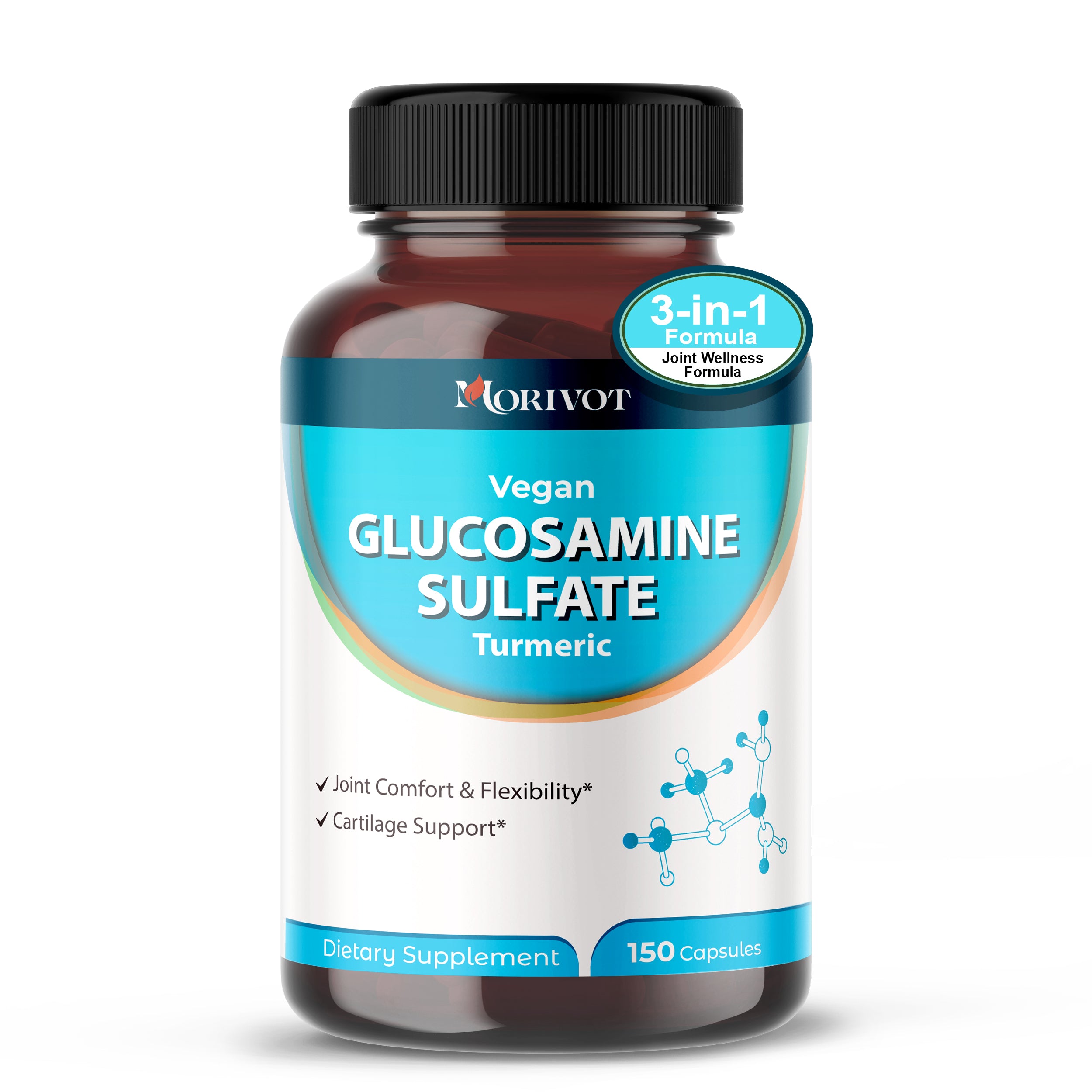 MORIVOT GlucosamineSupplement - 150 Capsules