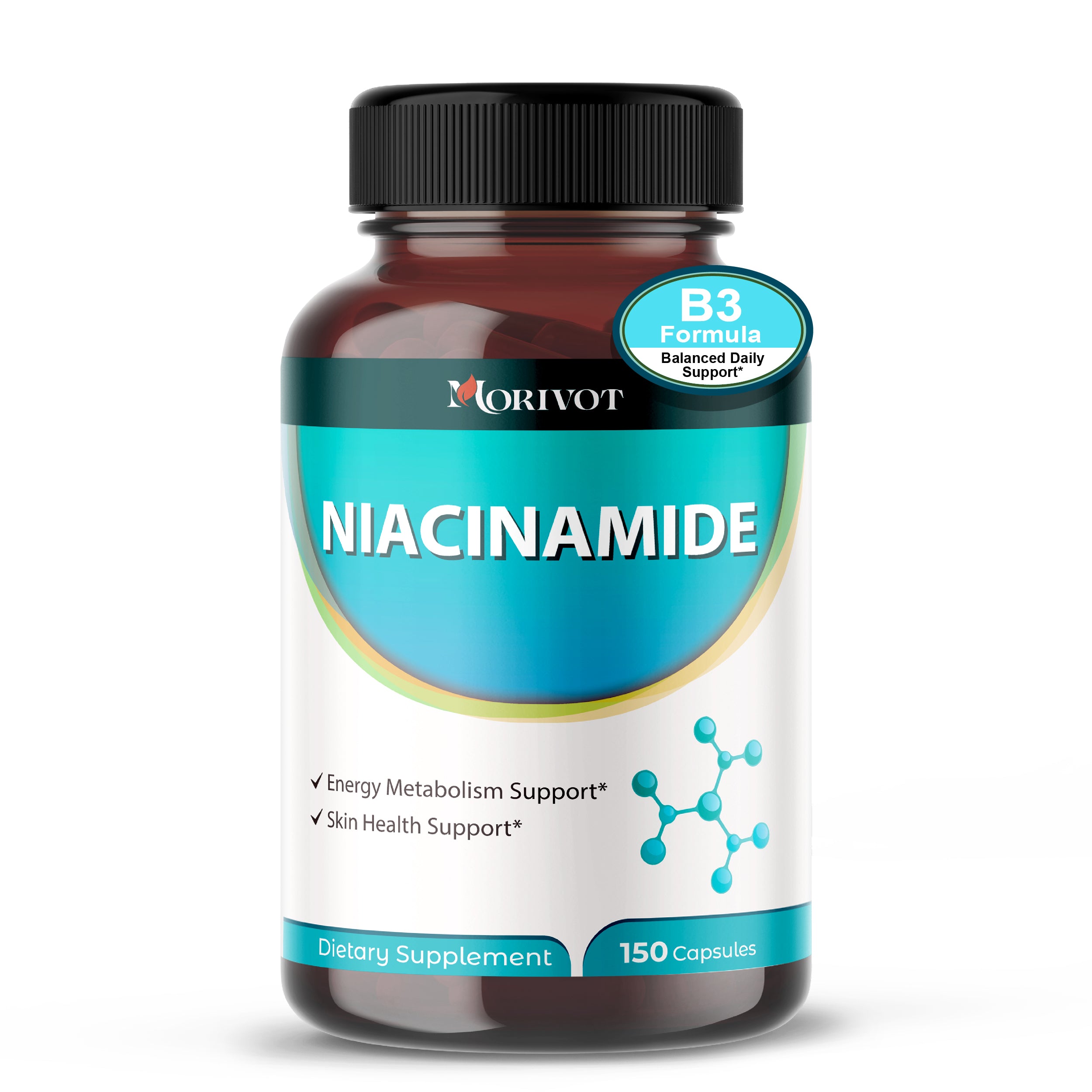MORIVOT Niacinamide Supplement - 150 Capsules